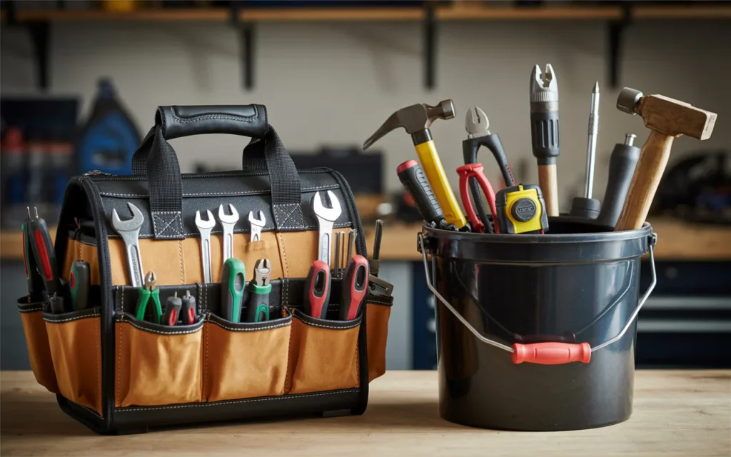 Tool Bag VS Tool Bucket