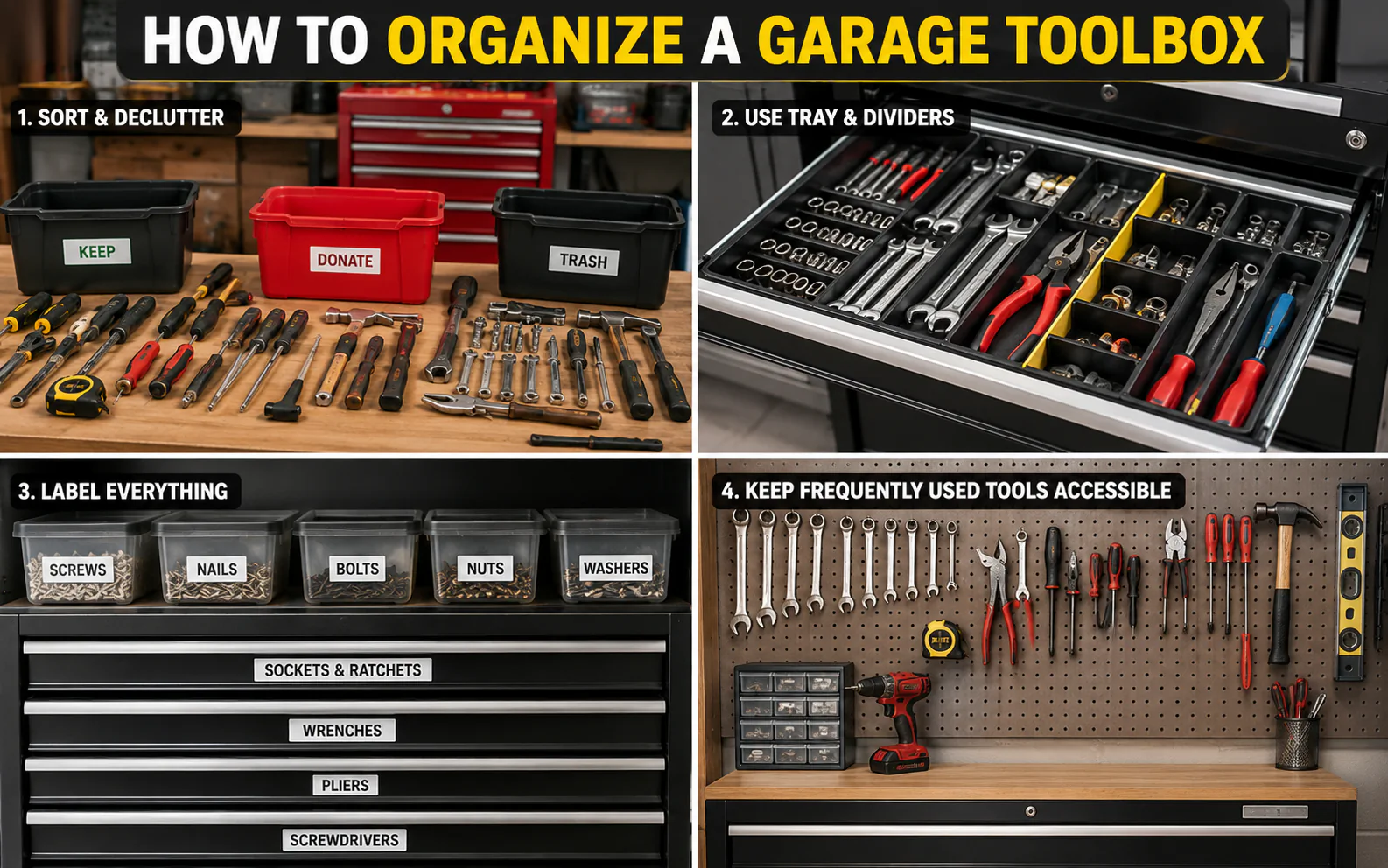 How to Organize a Garage Toolbox for Efficiency and Easy Access