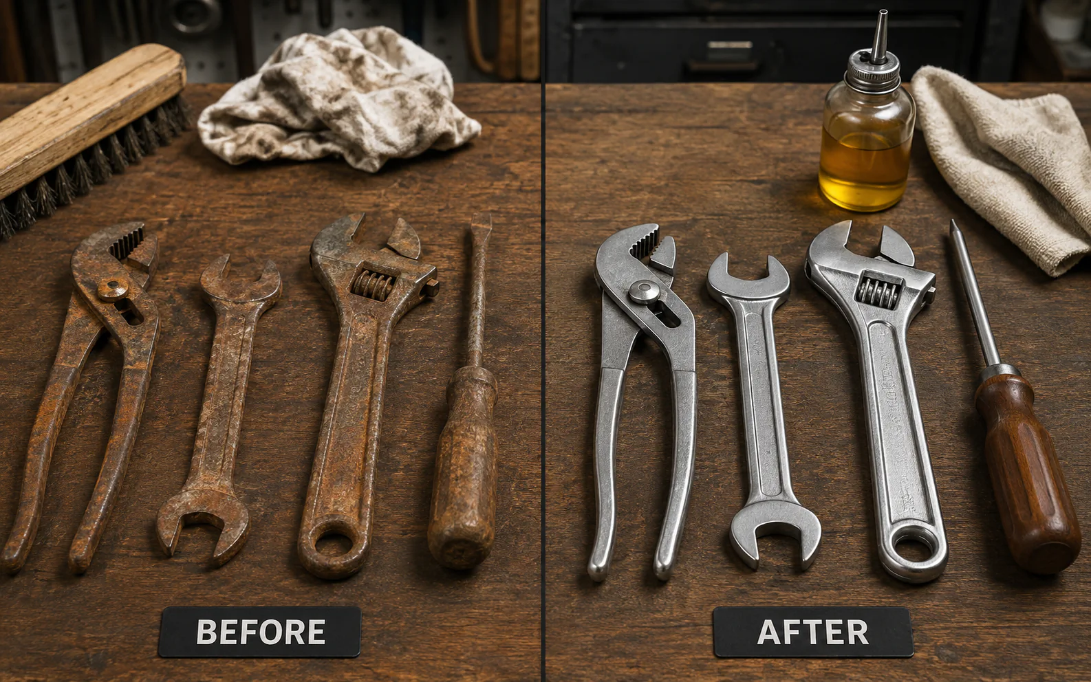 How To Clean Rusty Tools